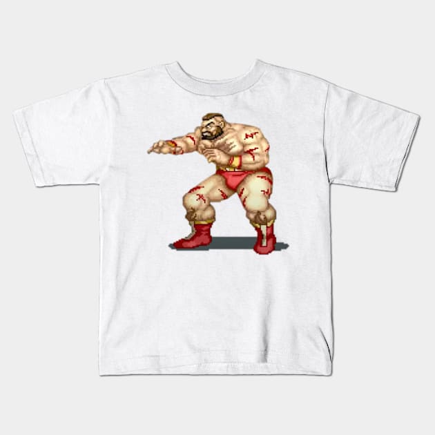 Street Fighter - Zangief Kids T-Shirt by Xanderlee7